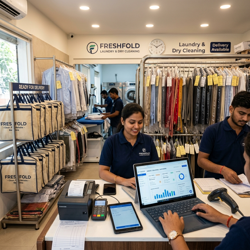 Laundry & Dry Cleaning Software mockup