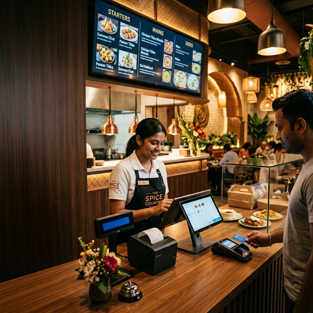 Zest Restaurant Cafe POS App mockup